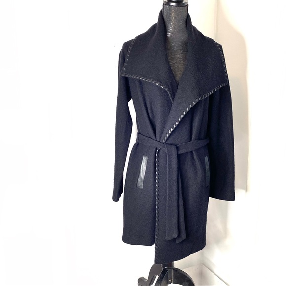 White House Black Market Jackets & Blazers - WHBM Belted Wool Blend Trench Coat